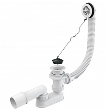 Слив-перелив Alcaplast A502 с пробкой на цепочке Белый