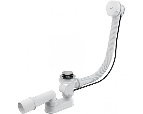 Заказать Слив-перелив Alcaplast A51B-80 полуавтомат Белый Хром в магазине сантехники Santeh-Crystal.ru