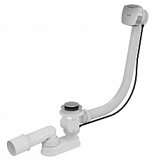 Слив-перелив Alcaplast A51CR-100 полуавтомат Белый Хром