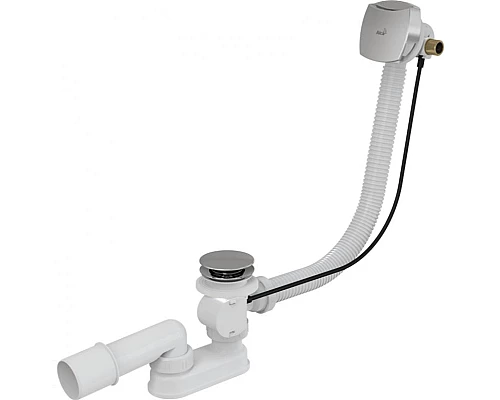 Купить Слив-перелив Alcaplast A565KM1-80 полуавтомат Белый Хром в магазине сантехники Santeh-Crystal.ru