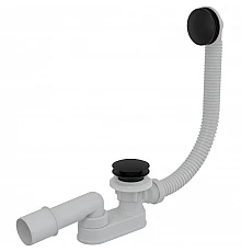 Слив-перелив Alcaplast A507BLACK Click-Clack Белый Черный матовый