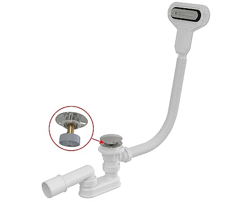 Приобрести Слив-перелив Alcaplast A516CKM Click-Clack Хром в магазине сантехники Santeh-Crystal.ru