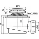 Заказать Сифон для душевого поддона Alcaplast A47B-50 Белый в магазине сантехники Santeh-Crystal.ru