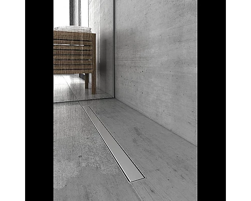 Приобрести Душевой лоток Berges B1 Keramik 900 090020 с решеткой Хром матовый в магазине сантехники Santeh-Crystal.ru