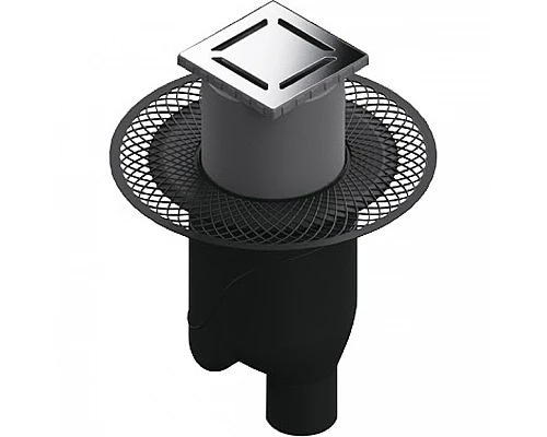 Купить Душевой трап Berges Platz Norma 150x150 091059 с решеткой Хром в магазине сантехники Santeh-Crystal.ru