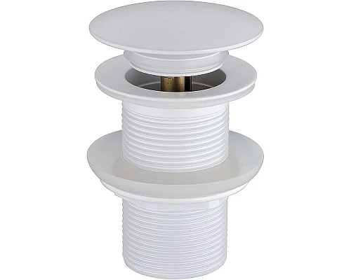 Приобрести Донный клапан Boheme 612-MW click-clack Белый матовый в магазине сантехники Santeh-Crystal.ru