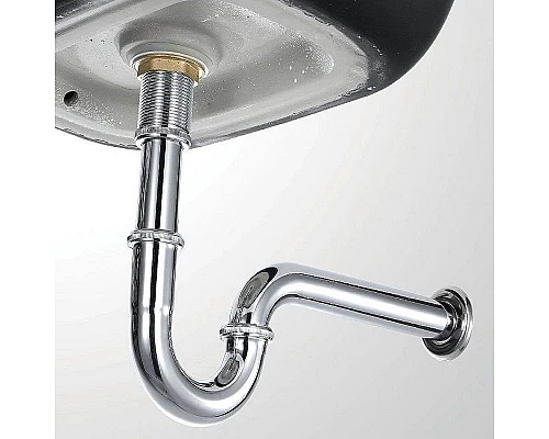 Приобрести Сифон для раковины CeramaLux BC-068 Хром в магазине сантехники Santeh-Crystal.ru
