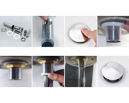 Заказать Донный клапан CeramaLux RD001 с переливом в магазине сантехники Santeh-Crystal.ru