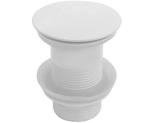 Заказать Донный клапан CeramaLux RD002MW click-clack Белый матовый в магазине сантехники Santeh-Crystal.ru