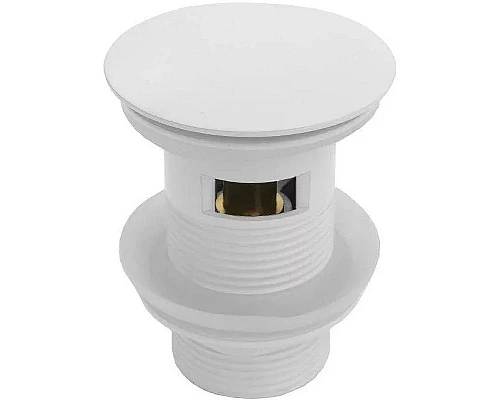 Приобрести Донный клапан CeramaLux RD001MW click-clack Белый матовый в магазине сантехники Santeh-Crystal.ru