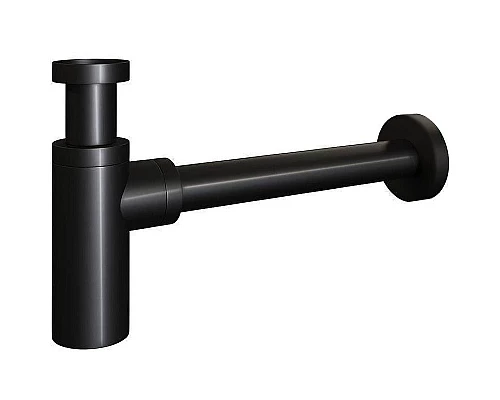 Купить Сифон для раковины CeramaLux C-058B(BC-054GB) Черный глянцевый в магазине сантехники Santeh-Crystal.ru