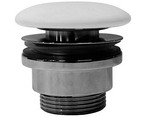 Купить Донный клапан GSI PVC09 Click-Clack Белый матовый в магазине сантехники Santeh-Crystal.ru