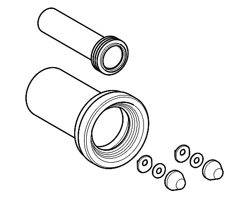 Заказать Впускной/выпускной патрубок для унитаза Geberit 152.404.46.1 Черный в магазине сантехники Santeh-Crystal.ru
