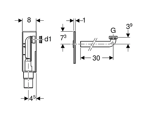 Заказать Сифон для раковины Geberit 151.120.11.1 Альпийский белый в магазине сантехники Santeh-Crystal.ru