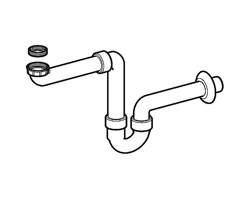 Заказать Сифон для раковины Geberit 151.107.11.1 Альпийский белый в магазине сантехники Santeh-Crystal.ru