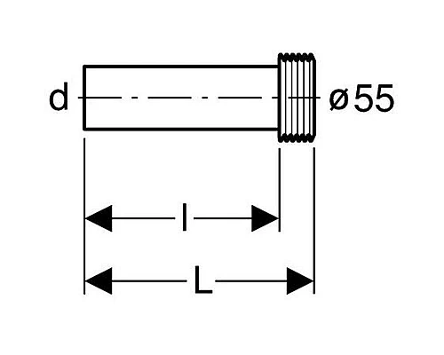 Приобрести Выпускной патрубок для унитаза Geberit 152.434.16.1 Черный в магазине сантехники Santeh-Crystal.ru