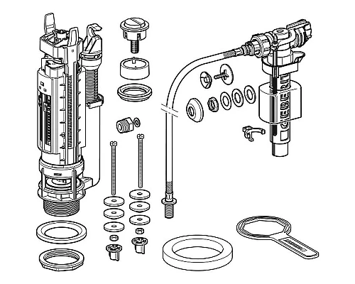 Заказать Сливная арматура Geberit ImpulsType 290 283.313.21.2 Хром глянцевый в магазине сантехники Santeh-Crystal.ru