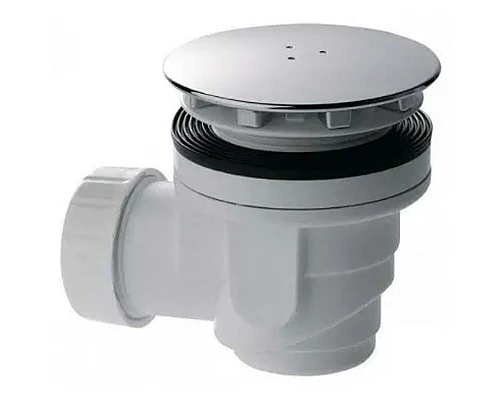 Заказать Сифон для душевого поддона Jacob Delafon 90 E78161-CP Хром Белый в магазине сантехники Santeh-Crystal.ru