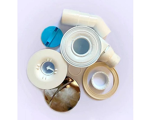 Заказать Сифон для душевого поддона Jacob Delafon 90 E78161-CP Хром Белый в магазине сантехники Santeh-Crystal.ru