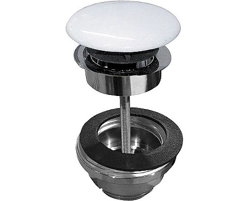 Приобрести Донный клапан Kerasan Nolita 923301 click-clack Белый глянцевый в магазине сантехники Santeh-Crystal.ru