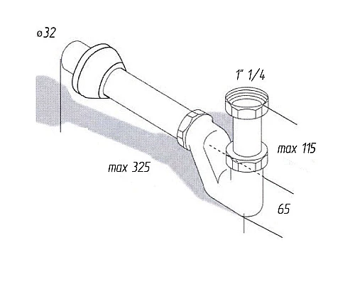 Заказать Сифон для раковины Migliore Ricambi 17917 Бронза в магазине сантехники Santeh-Crystal.ru