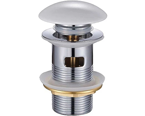 Заказать Донный клапан Orange X1-004w Click-clack Белый в магазине сантехники Santeh-Crystal.ru