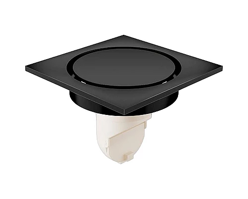 Заказать Душевой трап Orange 100x100 TR01-003b с Черной матовой решеткой в магазине сантехники Santeh-Crystal.ru