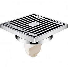 Душевой трап Orange 100x100 TR01-004cr с решеткой Хром глянцевый