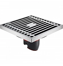 Душевой трап Orange 100x100 TR01-005cr с решеткой Хром глянцевый