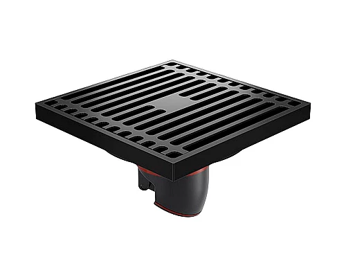 Купить Душевой трап Orange 100x100 TR01-005b с Черной матовый решеткой в магазине сантехники Santeh-Crystal.ru