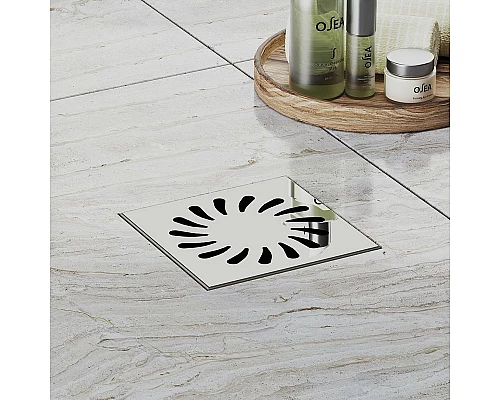 Приобрести Душевой трап Paini 381A с решеткой Хром в магазине сантехники Santeh-Crystal.ru