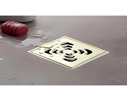 Заказать Душевой трап Pestan Confluo Standard 13000136 с решеткой Золото глянец в магазине сантехники Santeh-Crystal.ru