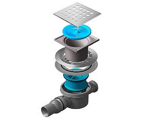 Приобрести Душевой трап Pestan Confluo Standard 13000010 с решеткой в магазине сантехники Santeh-Crystal.ru