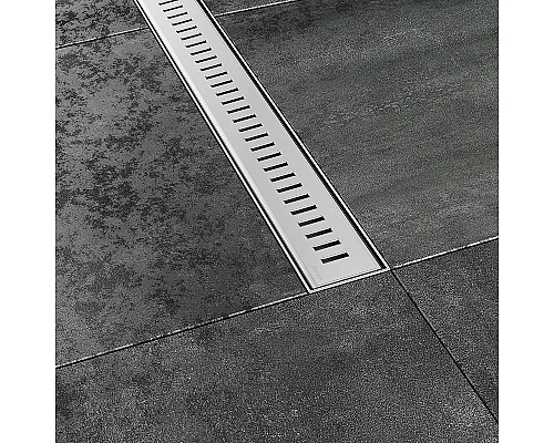 Приобрести Душевой лоток Ravak Zebra 75 X01433 с решеткой Хром в магазине сантехники Santeh-Crystal.ru