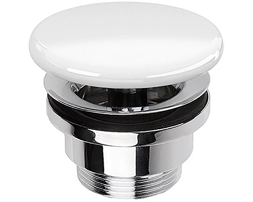 Приобрести Донный клапан Simas PLCE bi click-clack Белый глянцевый в магазине сантехники Santeh-Crystal.ru