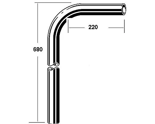 Купить Удлинительная труба для сифона Viega 5792.111 102654 Хром в магазине сантехники Santeh-Crystal.ru