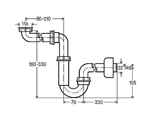 Приобрести Сифон для раковины Viega 5729 606220 Белый в магазине сантехники Santeh-Crystal.ru