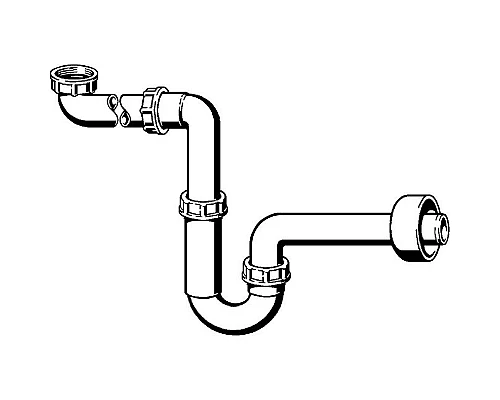 Приобрести Сифон для раковины Viega 5729 606220 Белый в магазине сантехники Santeh-Crystal.ru