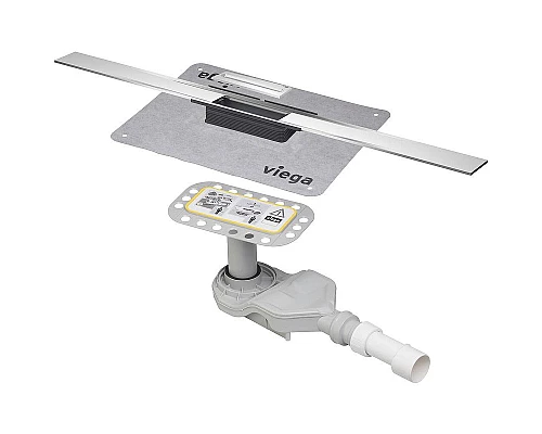 Приобрести Душевой лоток Viega Advantix Cleviva 794507 с решеткой Матовый хром в магазине сантехники Santeh-Crystal.ru