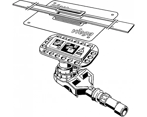 Приобрести Душевой лоток Viega Advantix Cleviva 794507 с решеткой Матовый хром в магазине сантехники Santeh-Crystal.ru