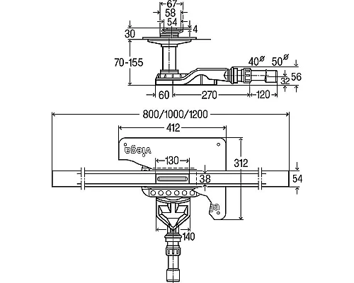 Приобрести Душевой лоток Viega Advantix Cleviva 794507 с решеткой Матовый хром в магазине сантехники Santeh-Crystal.ru