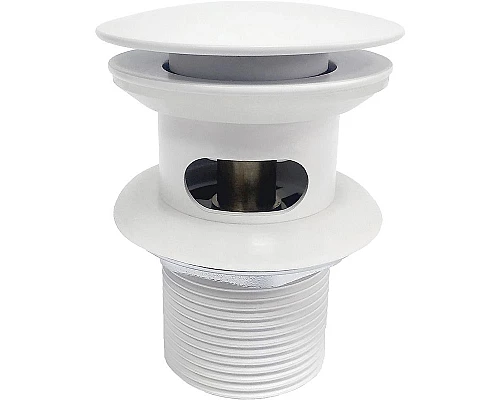 Заказать Донный клапан WasserKRAFT Mindel A153 click-clack Белый матовый в магазине сантехники Santeh-Crystal.ru