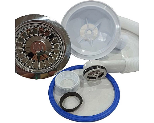 Купить Слив-перелив для кухонной мойки ZorG Granit W 3 Хром в магазине сантехники Santeh-Crystal.ru