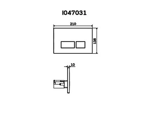 Купить Клавиша смыва AM.PM Pro S I047031 Матовый никель в магазине сантехники Santeh-Crystal.ru