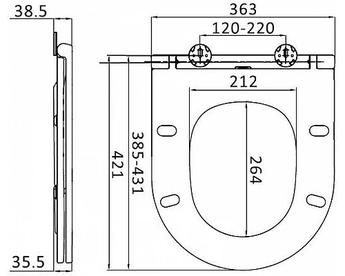 Купить Сиденье для унитаза AM.PM Spirit V2.0 C707857WH Белое с микролифтом в магазине сантехники Santeh-Crystal.ru