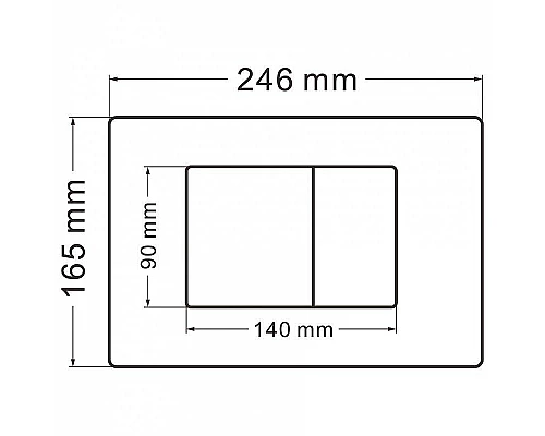 Купить Клавиша смыва Abber AC0120MMG Золото матовое в магазине сантехники Santeh-Crystal.ru