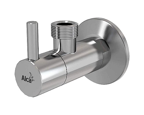 Купить Запорный вентиль Alcaplast ARV003 угловой Хром в магазине сантехники Santeh-Crystal.ru