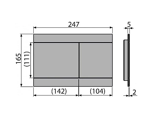 Приобрести Клавиша смыва Alcaplast FUN-BRASS Матовое золото в магазине сантехники Santeh-Crystal.ru