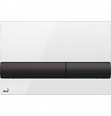 Клавиша смыва Alcaplast Basic M1710-8 Белая Черная