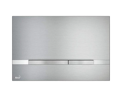 Купить Клавиша смыва Alcaplast Flat Alunox STRIPE Матовый металл в магазине сантехники Santeh-Crystal.ru